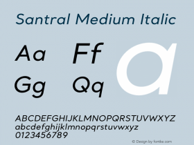 Santral Medium Italic Version 1图片样张