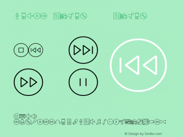 linea-music-10 music-10 Version 1.0 Font Sample