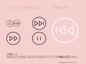 linea-music-10 music-10 Version 1.0 Font Sample
