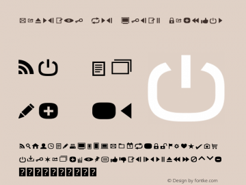 Metronic Pro Icons Regular Version 2.000 Font Sample