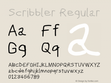 Scribbler Regular Version 1.001图片样张