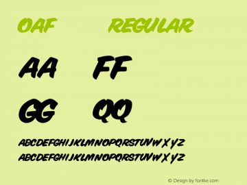 OAF 300 Regular Version 1.000;PS 001.000;hotconv 1.0.88;makeotf.lib2.5.64775图片样张