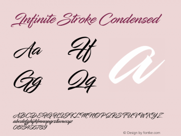Infinite Stroke Condensed 1.000图片样张
