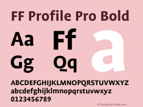 FF Profile Pro Bold Version 7.504; 2011; Build 1025;com.myfonts.easy.fontfont.ff-profile.pro-bold.wfkit2.version.4gRX Font Sample