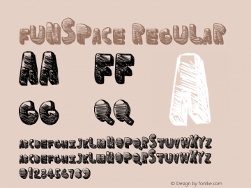 FunSpace Regular Version 1.00 December 26, 2016, initial release Font Sample