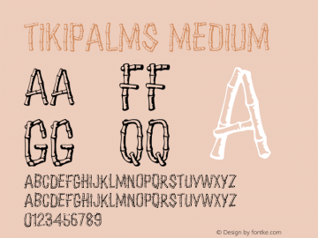 TikiPalms Medium Version 001.000 Font Sample