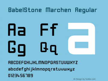 BabelStone Marchen Regular Version 9.001 Font Sample