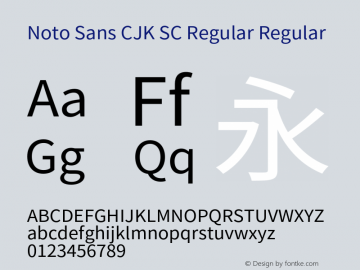 Noto Sans Cjk Sc Regular Font Noto Sans Cjk Sc Font Notosanscjksc Regular Font Noto Sans Cjk Sc Regular Version 1 005 Ps 1 005 Hotconv 1 0 96 Makeotf Lib2 5 65012 Font Ttc Font Sans Serif Font Fontke Com