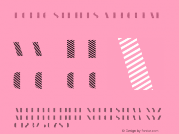 Doblo Stripes A Regular Version 1.000 Font Sample