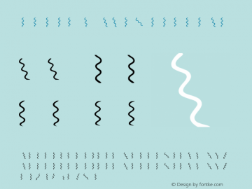 Doblo Waves Regular Version 1.000 Font Sample