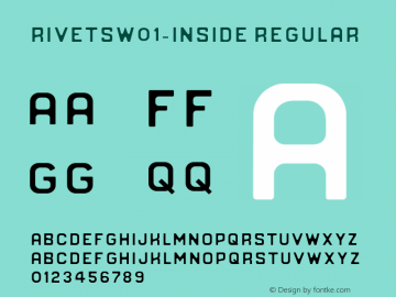 RivetsW01-Inside Regular Version 1.00图片样张