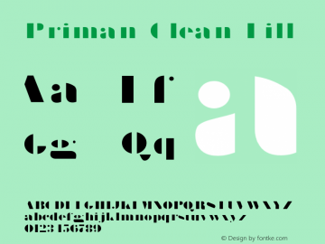 Priman Clean Fill Version 1.000图片样张