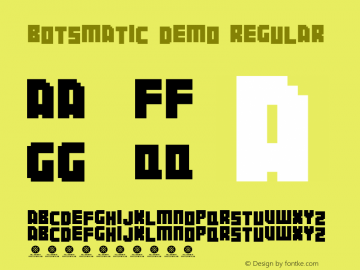 Botsmatic Demo Regular Version 1.00 January 9, 2017, initial release图片样张