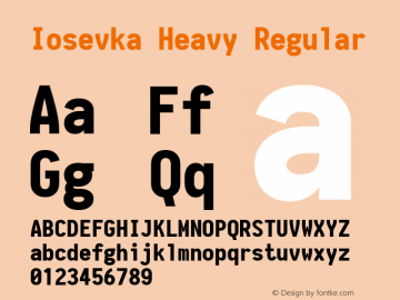 Iosevka Heavy Regular 1.10.4图片样张