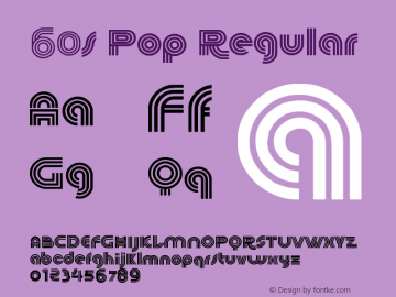 60s Pop Regular Version 1.00 January 16, 2017, initial release图片样张