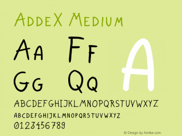 AddeX Medium Version 001.000图片样张