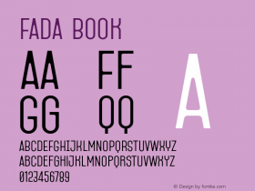 Fada Book Version 1.000 | wf jerry Font Sample