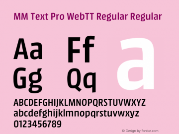 MM Text Pro WebTT Regular Regular 1.064图片样张