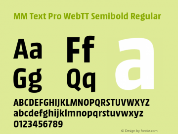 MM Text Pro WebTT Semibold Regular 1.005图片样张