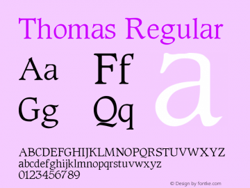 Thomas Regular Altsys Metamorphosis:6-22-93图片样张