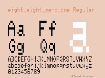 eight_eight_zero_one Regular Version 1.00图片样张
