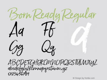 Born Ready Regular Version 001.001图片样张