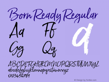 Born Ready Regular Version 001.001图片样张