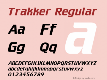 Trakker Regular Copyright (c)1995 Expert Software, Inc.图片样张