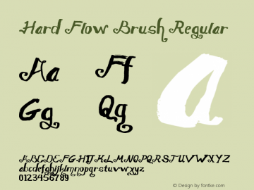 Hard Flow Brush Regular Version 1.00 January 31, 2015, initial release图片样张