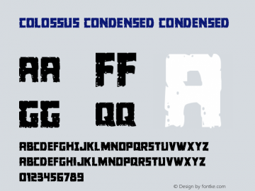 Colossus Condensed Condensed Version 2.0; 2017图片样张