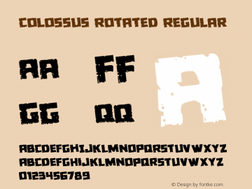 Colossus Rotated Regular Version 2.0; 2017图片样张