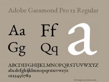 adobe garamond regular font download
