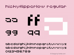 HISKYFLIPPERLOW Regular Macromedia Fontographer 4.1.5 04.04.2000 Font Sample