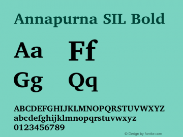 Annapurna SIL Bold Version 1.202图片样张