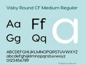 Visby Round CF Medium Regular Version 1.700图片样张