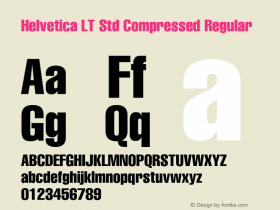 Helvetica LT Std Compressed Regular Version 2.124;PS 005.000;hotconv 1.0.67;makeotf.lib2.5.33168图片样张