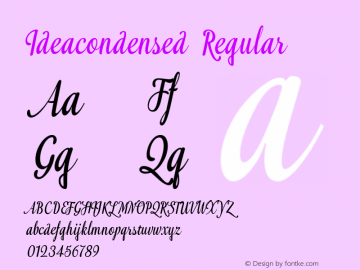 Ideacondensed Regular Version 1.000;com.myfonts.eurotypo.idea.condensed.wfkit2.4ebL图片样张