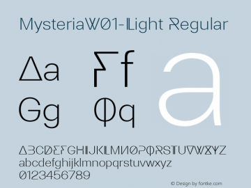 MysteriaW01-Light Regular Version 1.00图片样张
