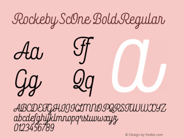 Rockeby ScOne Bold Regular Version 1.000;PS 001.000;hotconv 1.0.88;makeotf.lib2.5.64775 Font Sample