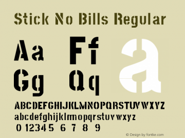 Stick No Bills Regular Version BETA 001.000 Font Sample