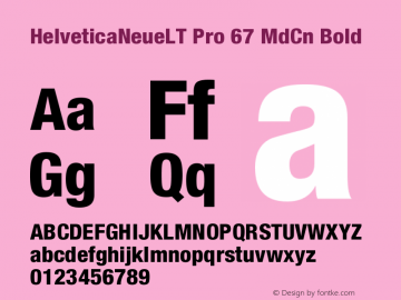 HelveticaNeueLT Pro 67 MdCn Bold Version 1.000;PS 001.000;Core 1.0.38图片样张