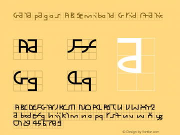 Galapagos AB Semibold Grid Italic Version 1.002;PS 001.002;hotconv 1.0.88;makeotf.lib2.5.64775图片样张