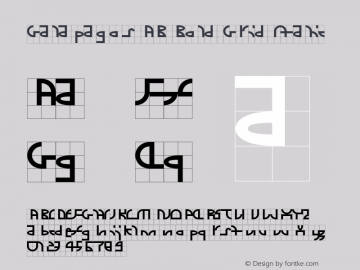 Galapagos AB Bold Grid Italic Version 1.002;PS 001.002;hotconv 1.0.88;makeotf.lib2.5.64775 Font Sample