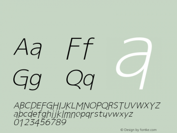 系统字体 斜体 11.0d59e1 Font Sample
