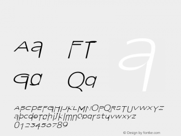 系统字体 细斜体 11.0d59e1图片样张