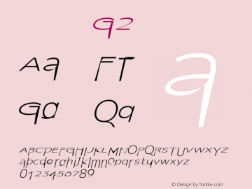 系统字体 斜体 G2 11.0d59e1图片样张