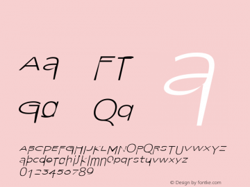 系统字体 斜体 11.0d59e1 Font Sample
