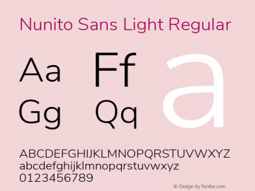 Nunito Sans Light Regular Version 2.001图片样张