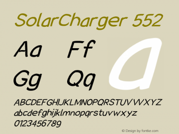 SolarCharger 552 Version 1.100图片样张