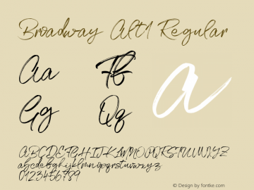 Broadway Alt1 Regular Version 1.000图片样张